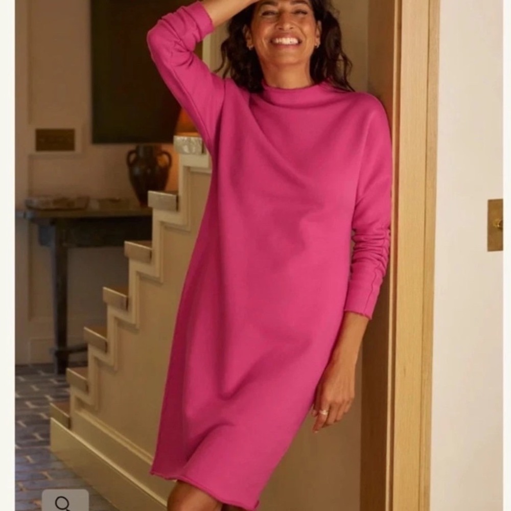 Frank & Eileen Izzie Sweatshirt Party Dress Pink Small